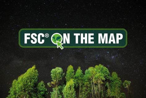 on the map